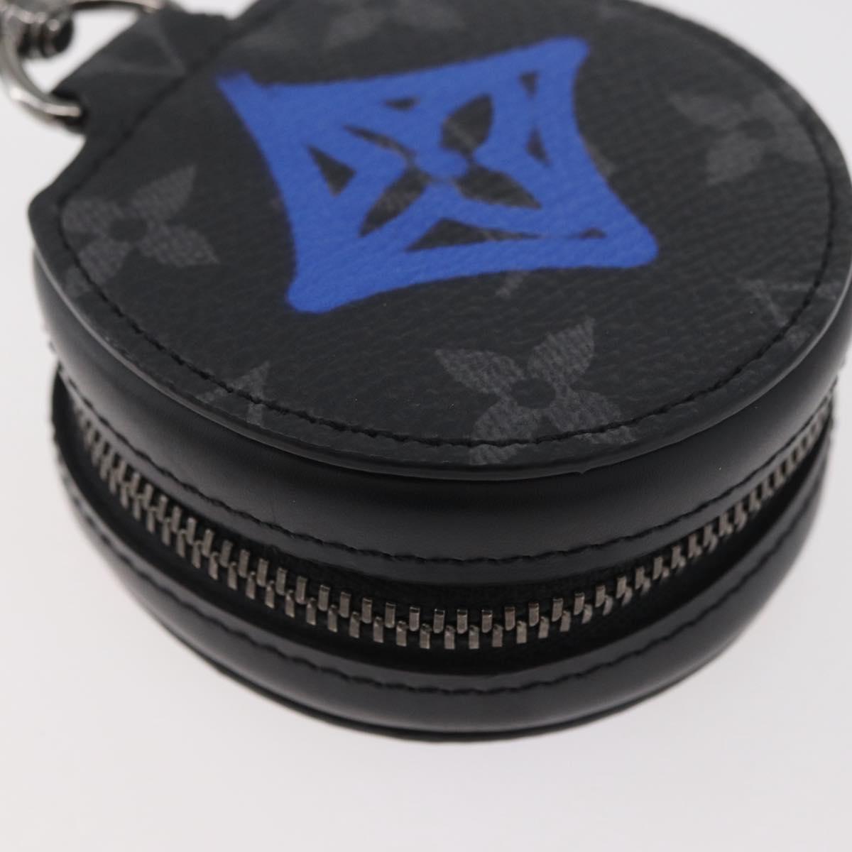 LOUIS VUITTON Monogram Eclipse Etui Earphones Earphone Case GI0844 Auth 167170M