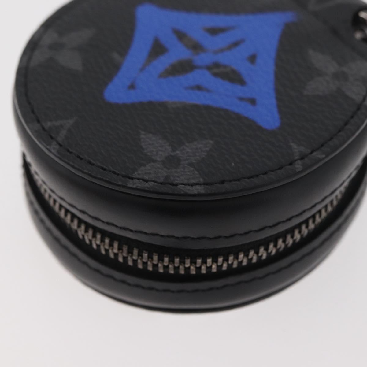 LOUIS VUITTON Monogram Eclipse Etui Earphones Earphone Case GI0844 Auth 167170M
