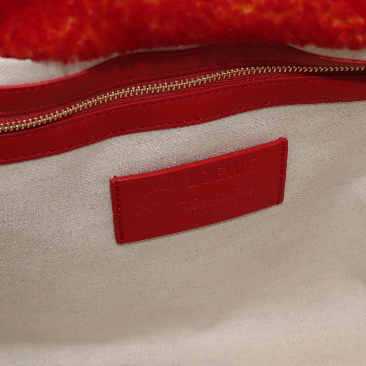 LOEWE Ã Studio Ghibli Howl's Moving Castle Flamenco Clutch XL Red Auth 167173SM