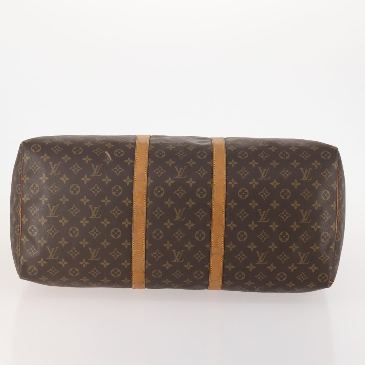 LOUIS VUITTON Monogram Keepall 60 Boston Bag M41422 LV Auth 167184