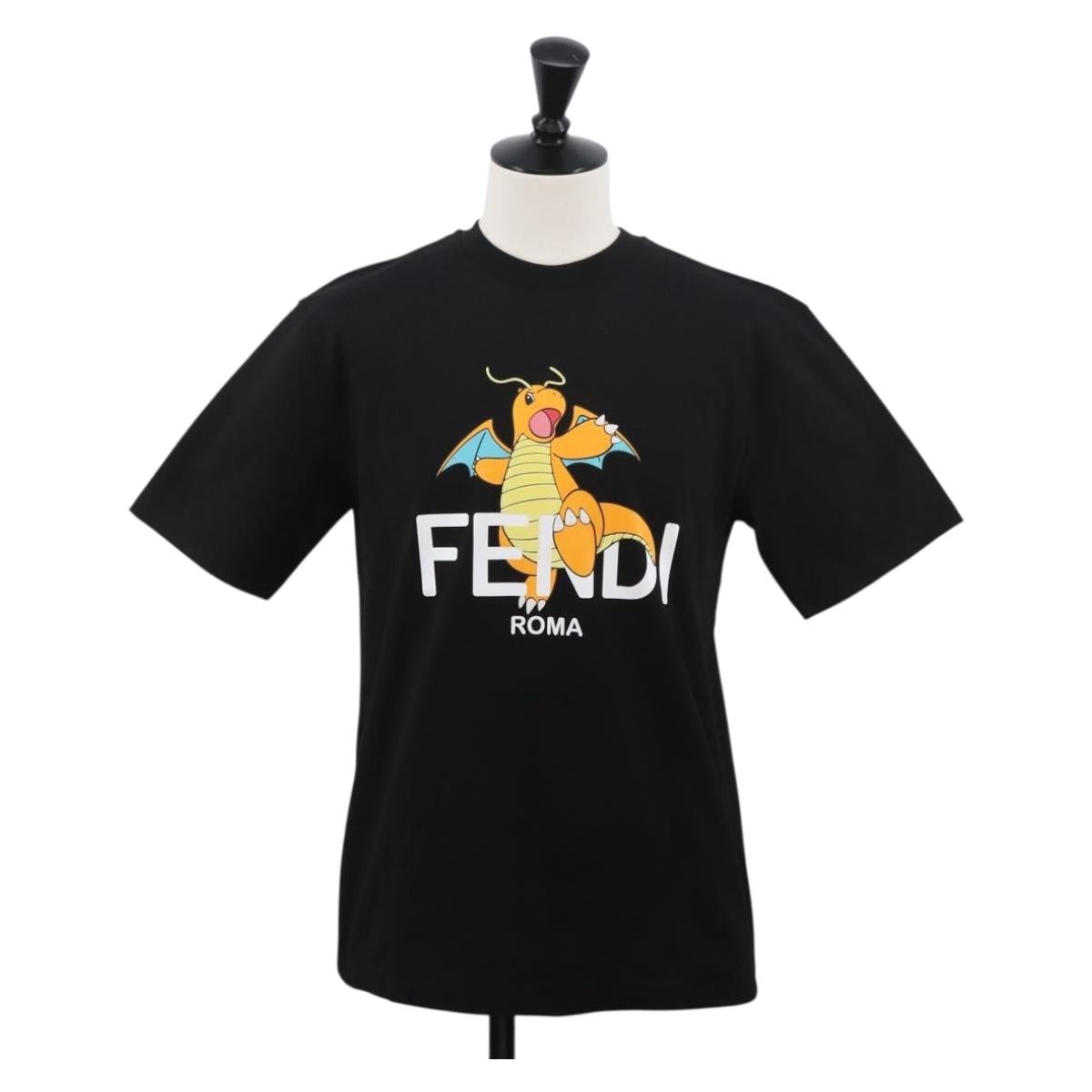 FENDI FENDI x FRGMT x POKÉMON Dragonite T-Shirt Shirt cotton Black Auth 167188SM