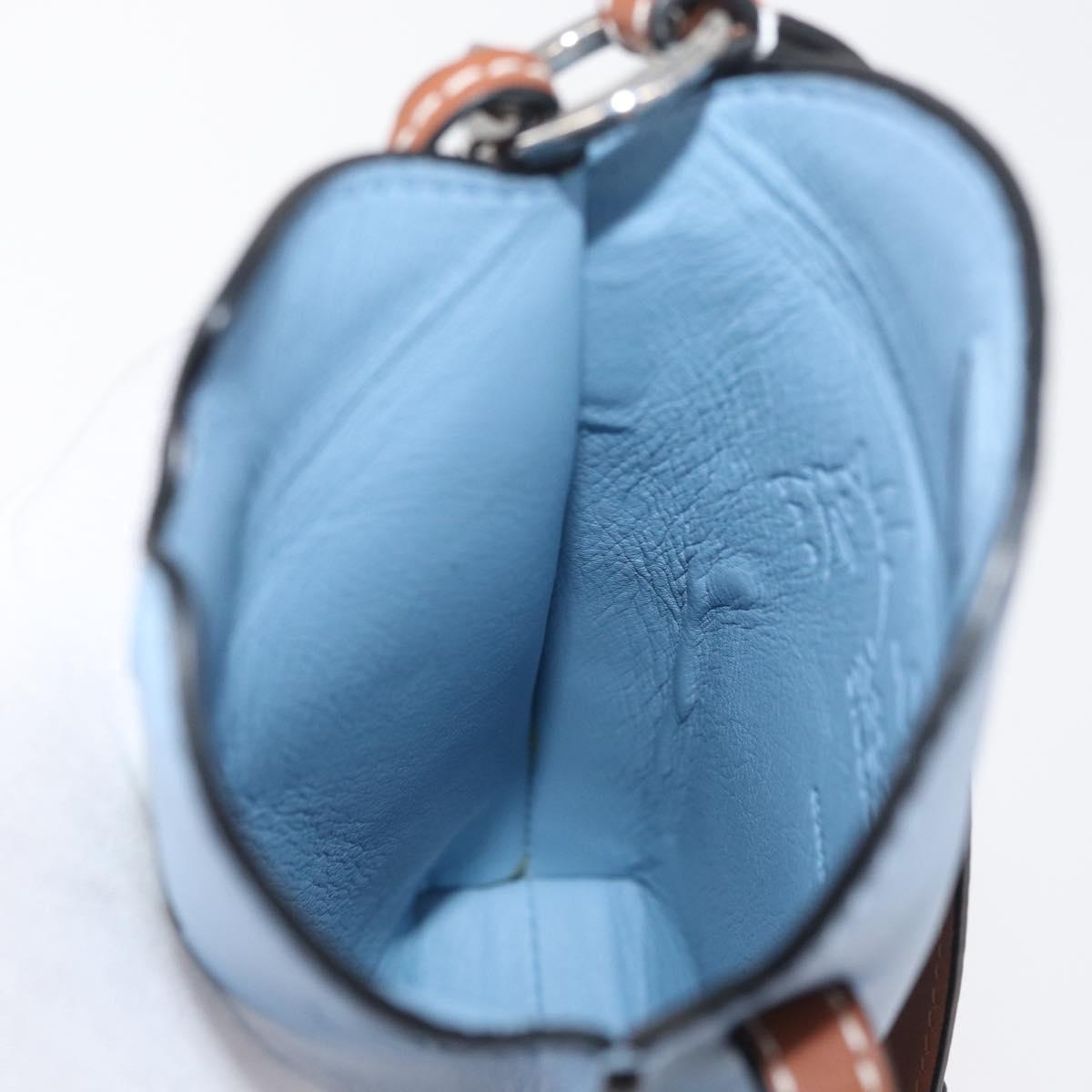 LOEWE LOEWE Ã Studio Ghibli My Neighbor Totoro Pouch Leather Blue Auth 167190SM