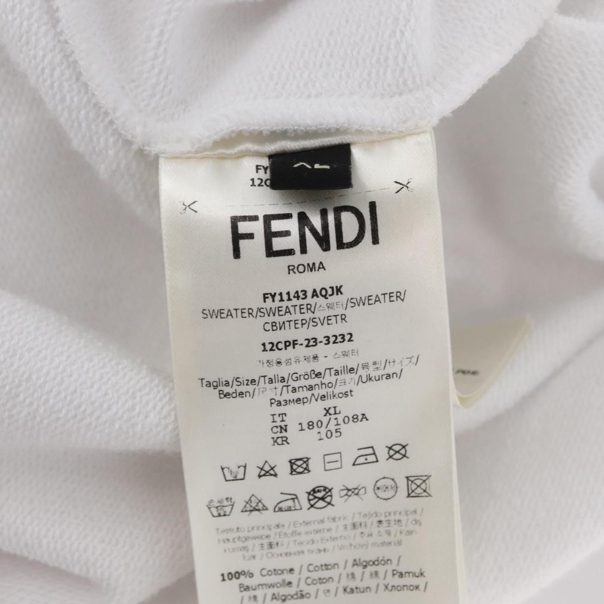 FENDI FENDI x FRGMT x POKÉMON Hoodie Kairyu Cotton White Auth 167191SM