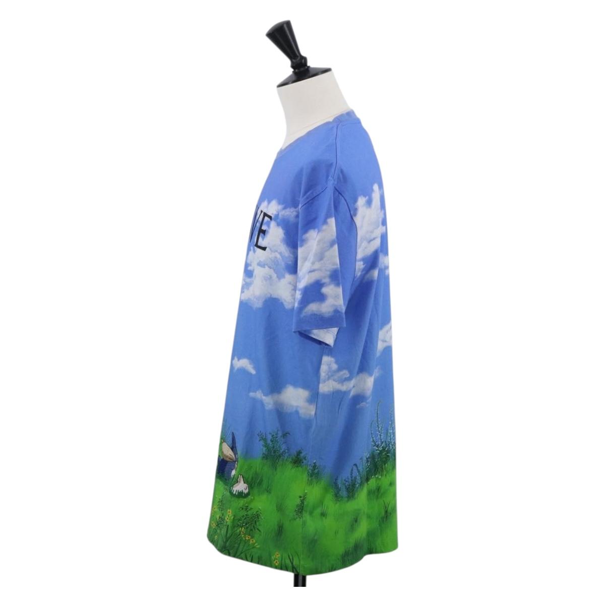 LOEWE LOEWE Ã Studio Ghibli My Neighbor Totoro T-Shirt Cotton Blue Auth 167192M