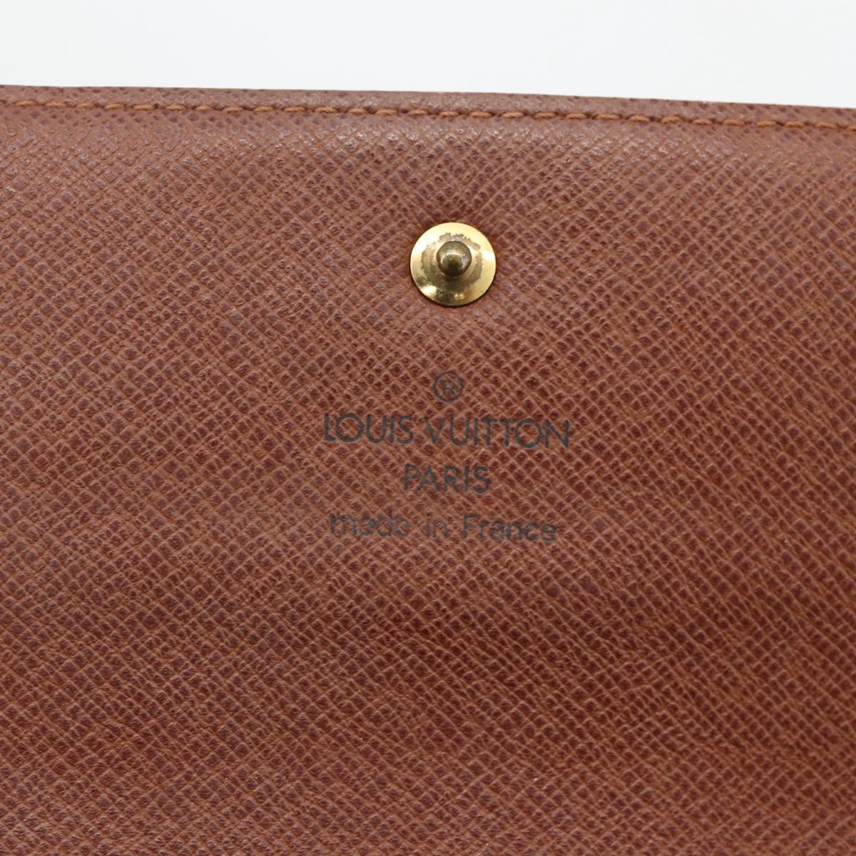 LOUIS VUITTON Monogram Portefeuille International Wallet M61217 LV Auth 167204A