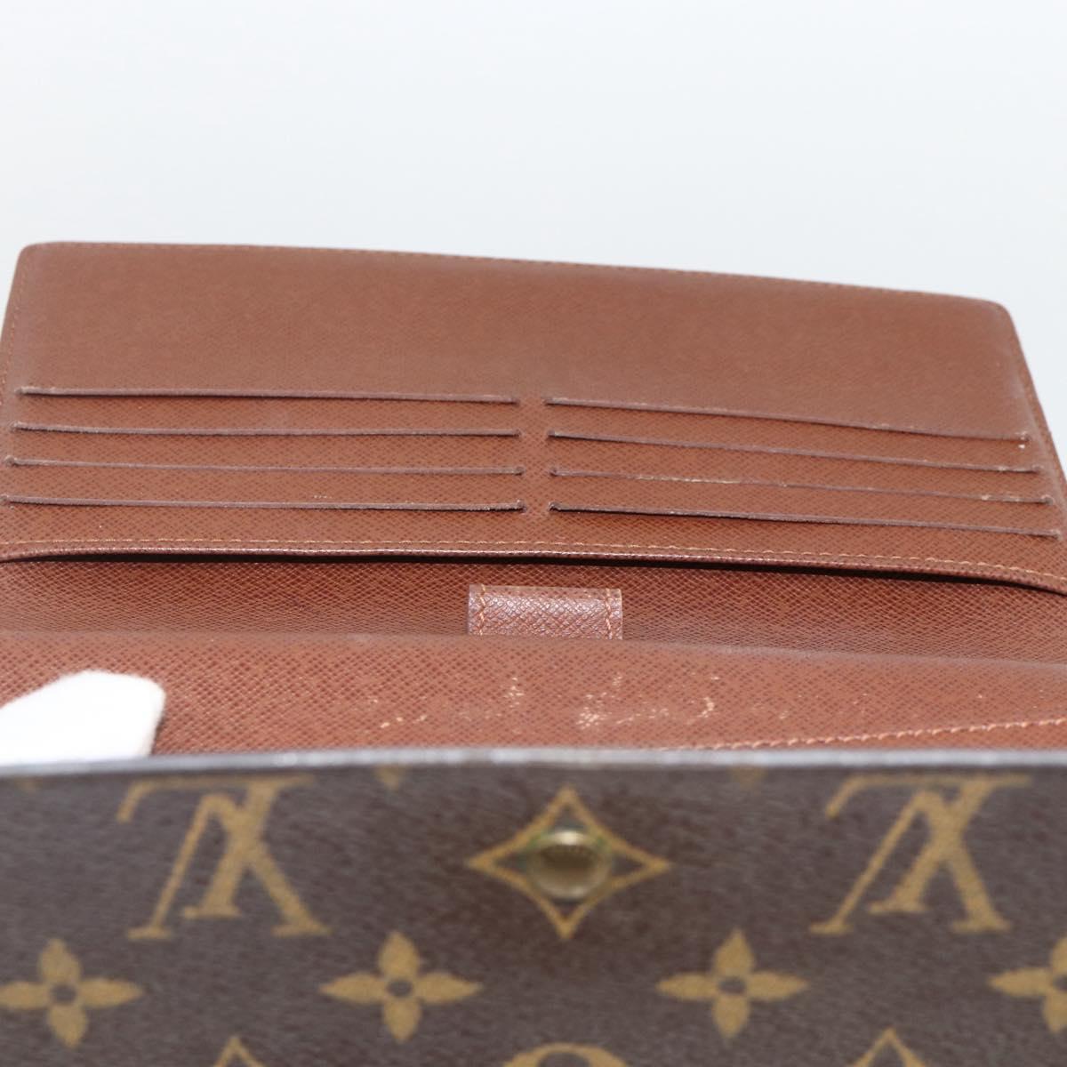 LOUIS VUITTON Monogram Portefeuille International Wallet M61217 LV Auth 167204A