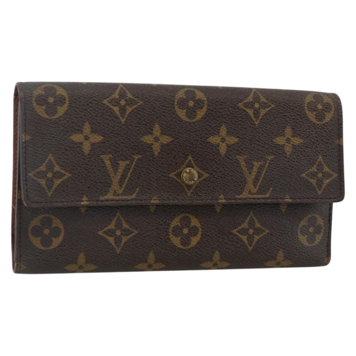 LOUIS VUITTON Monogram Portefeuille International Wallet M61217 LV Auth 167204A