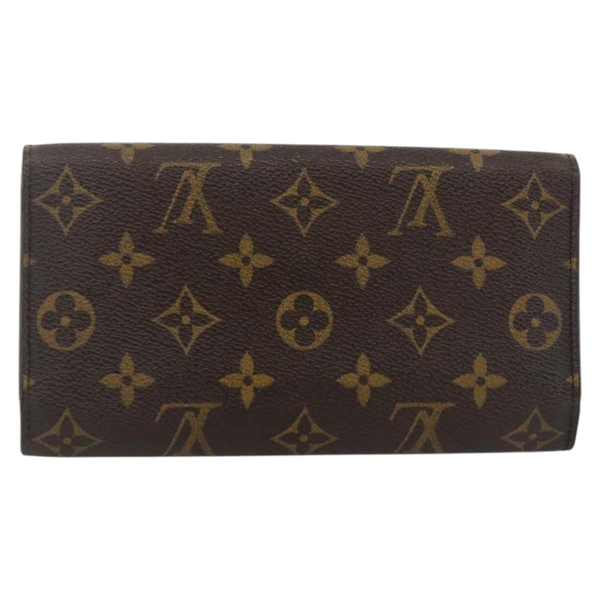 LOUIS VUITTON Monogram Portefeuille International Wallet M61217 LV Auth 167204A