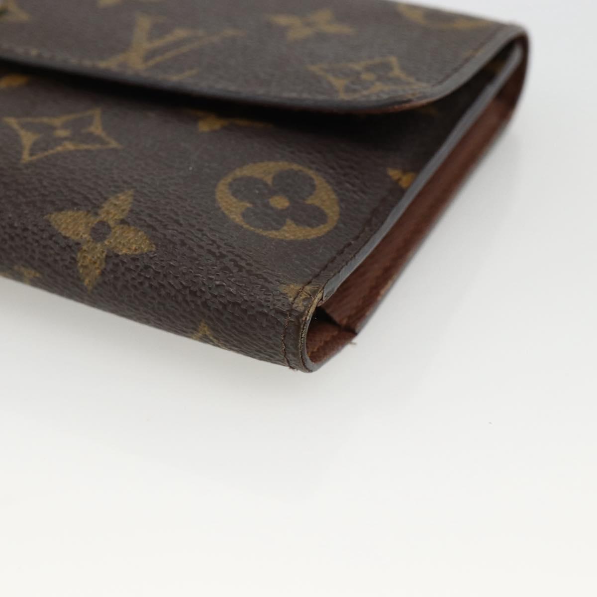LOUIS VUITTON Monogram Portefeuille International Wallet M61217 LV Auth 167204A