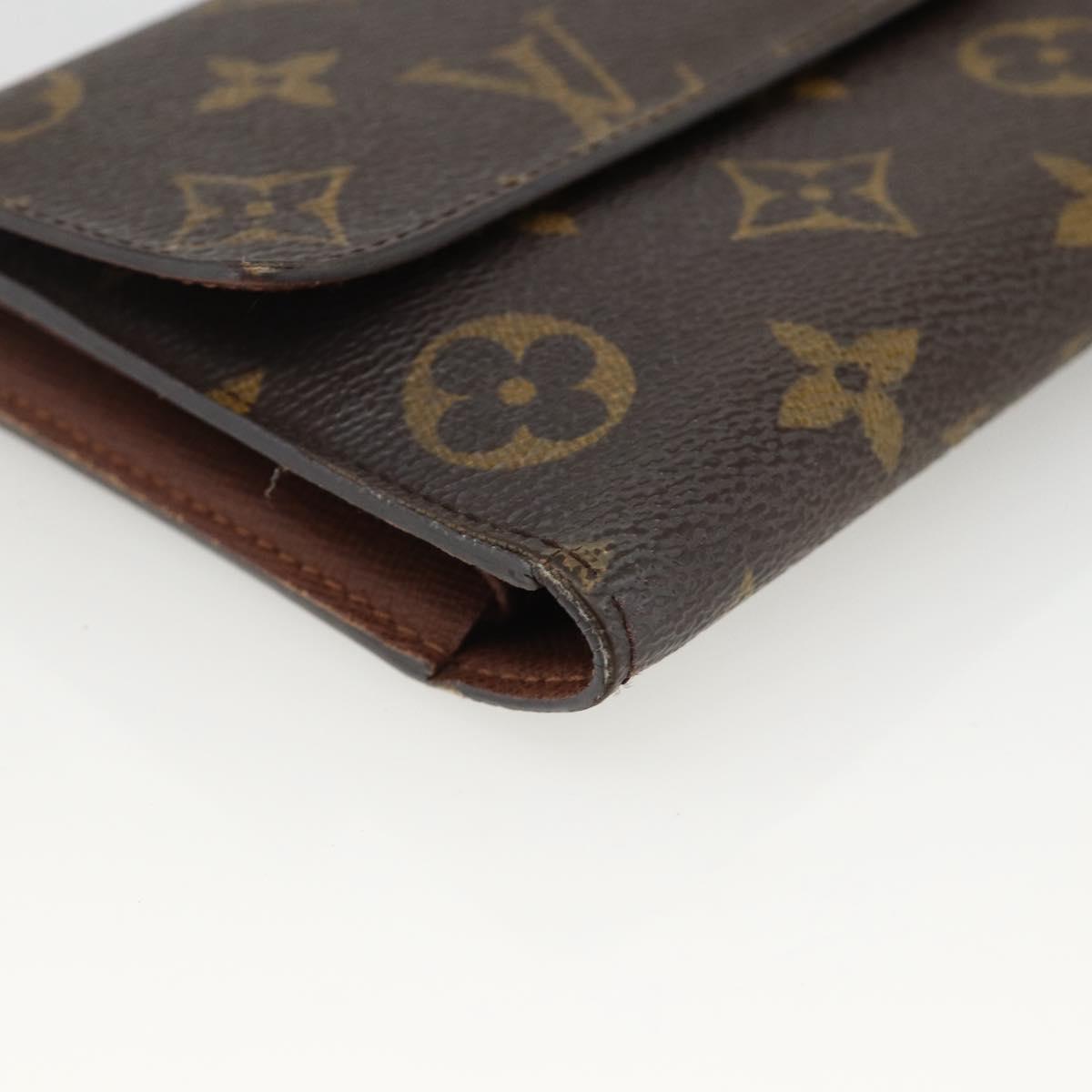 LOUIS VUITTON Monogram Portefeuille International Wallet M61217 LV Auth 167204A