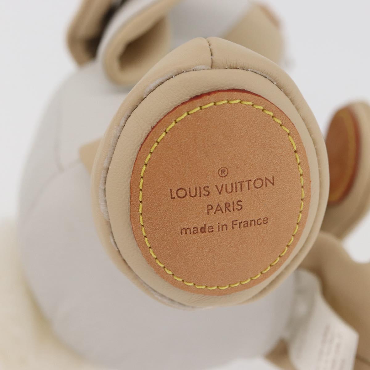 LOUIS VUITTON Monogram Doduruisu Rabbit Stuffed White GI0367 LV Auth 167206SAM