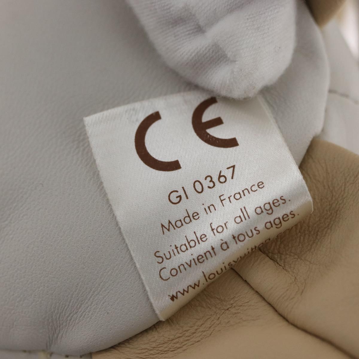 LOUIS VUITTON Monogram Doduruisu Rabbit Stuffed White GI0367 LV Auth 167206SAM