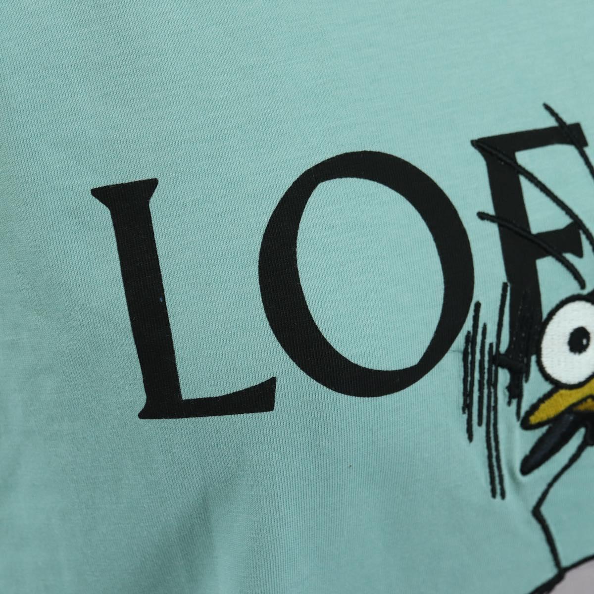 LOEWE × Ghibli Baby Mouse & Flybird T Shirt Cotton L Light Blue Auth 167238M