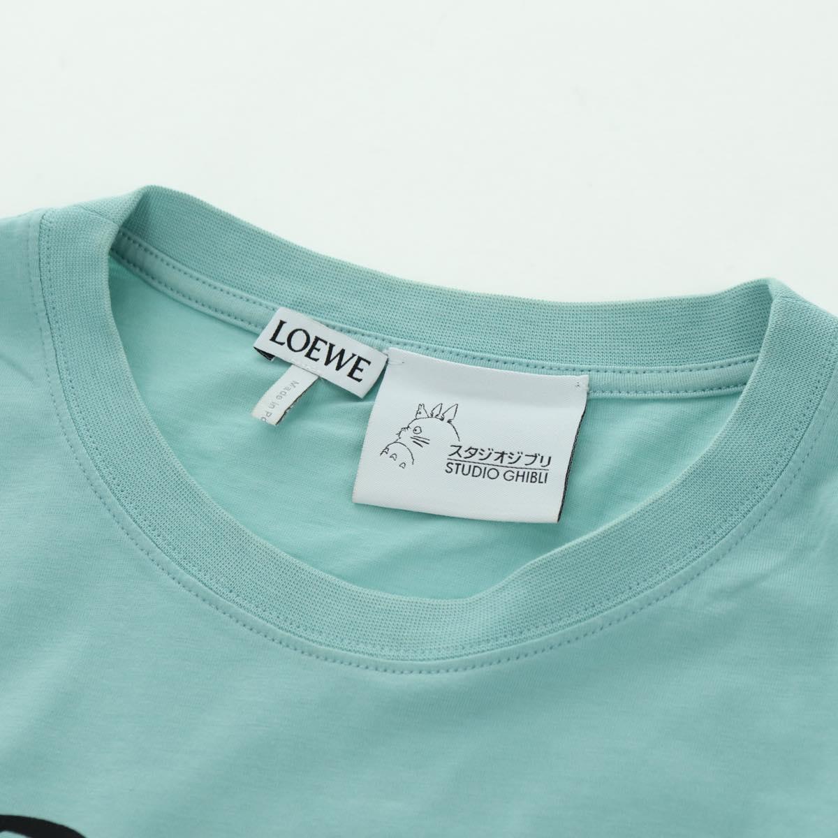 LOEWE × Ghibli Baby Mouse & Flybird T Shirt Cotton L Light Blue Auth 167238M