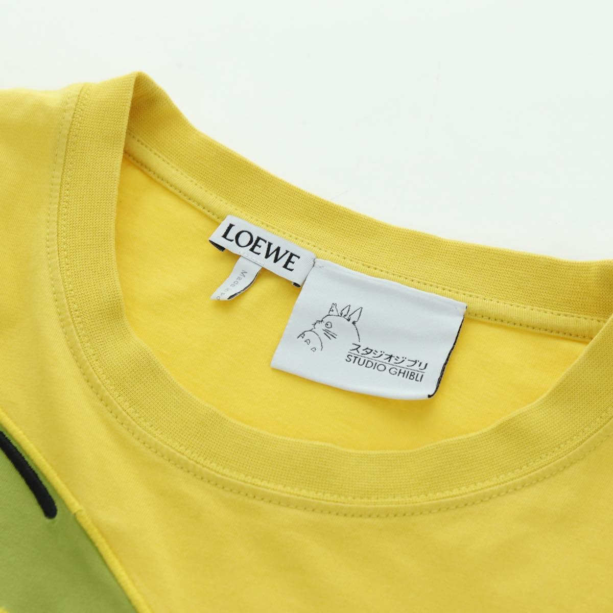 LOEWE LOEWE × Studio Ghibli Mr. Ootori T Shirt Cotton XS Yellow Auth 167239SAM