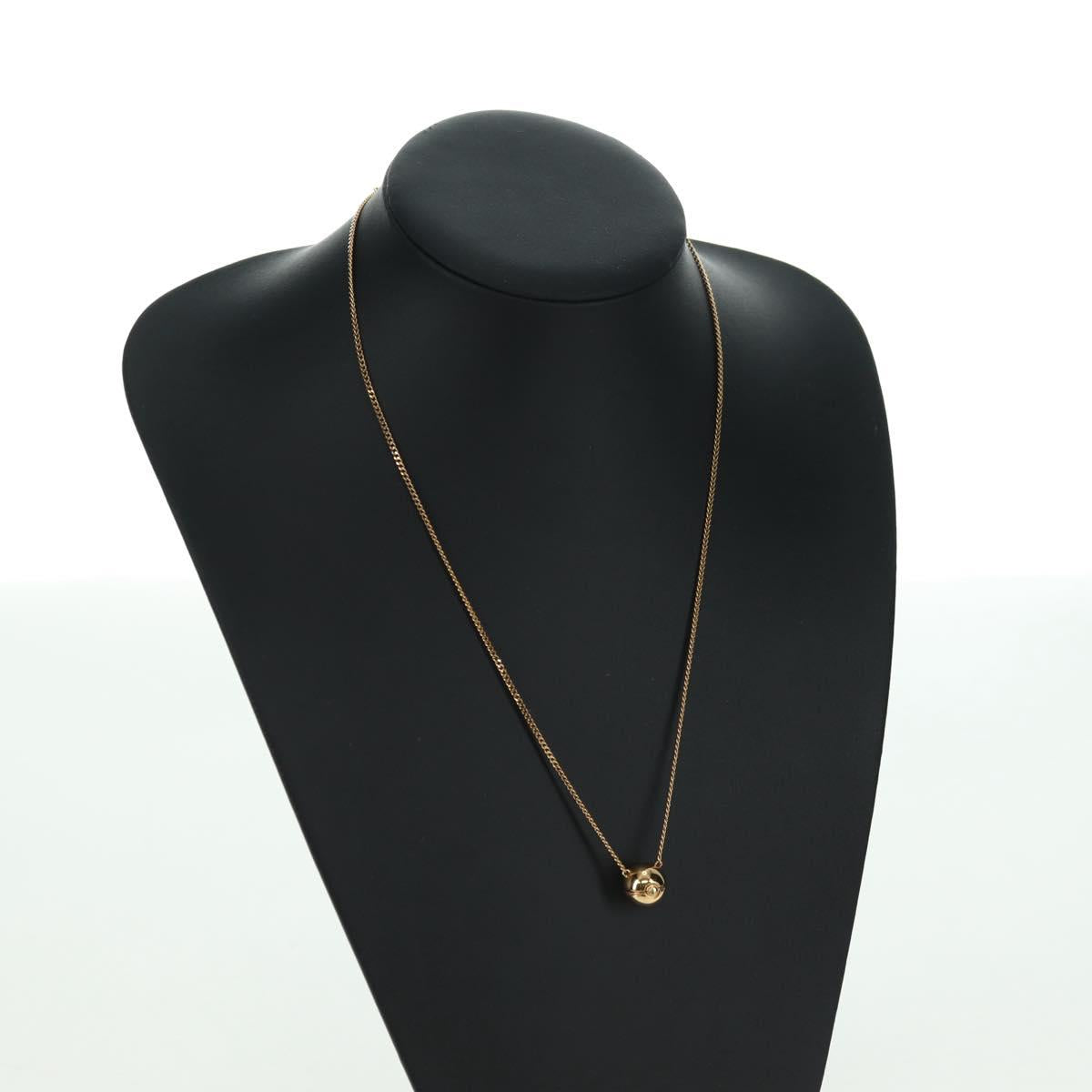FENDI Monster Ball Necklace metal Gold Tone Auth 167240SM