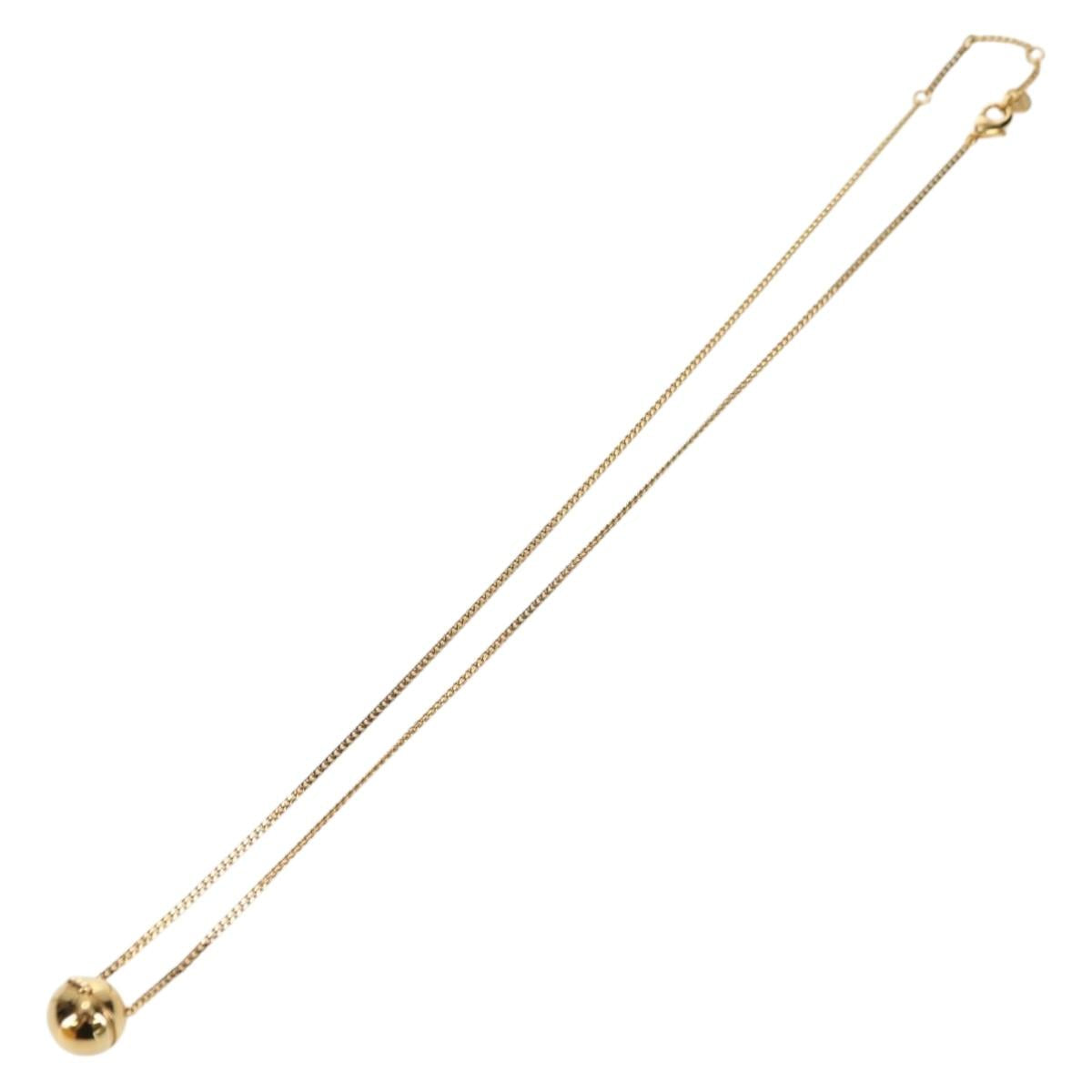 FENDI Monster Ball Necklace metal Gold Tone Auth 167240SM