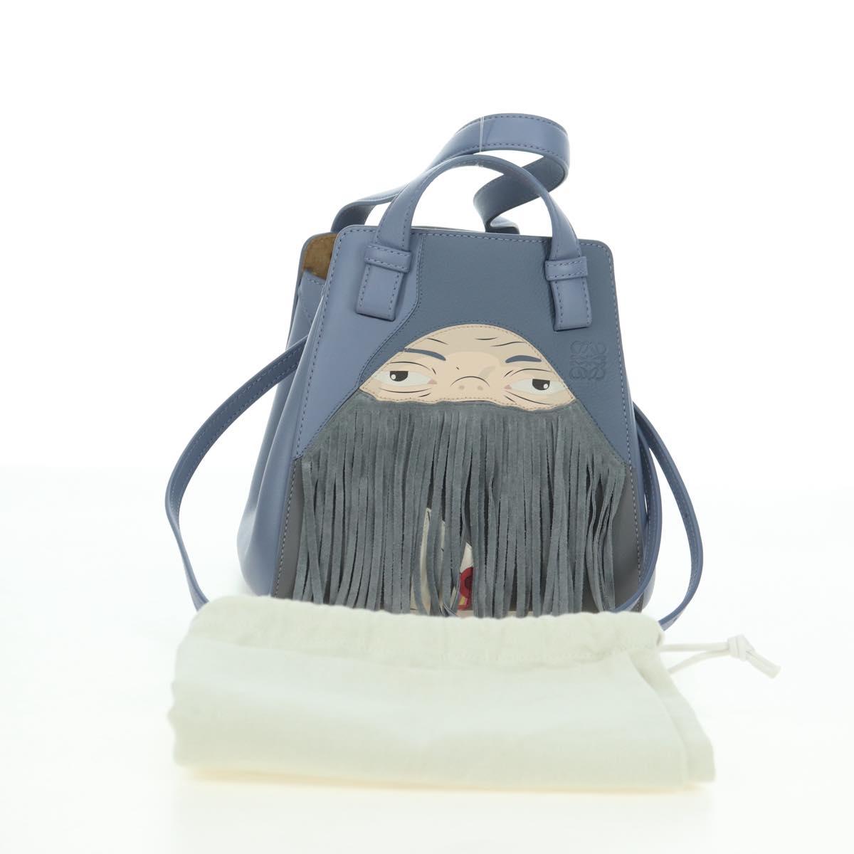 LOEWE × Ghibli Howl's Hammock Nuggets Markl Bag 2way Light Blue Auth 167241SM