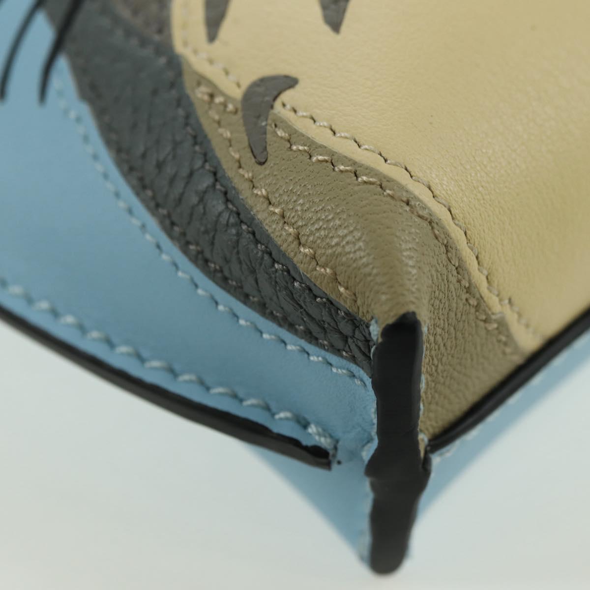LOEWE × Ghibli My Neighbor Totoro Gate Pocket Leather Light Blue Auth 167242SM