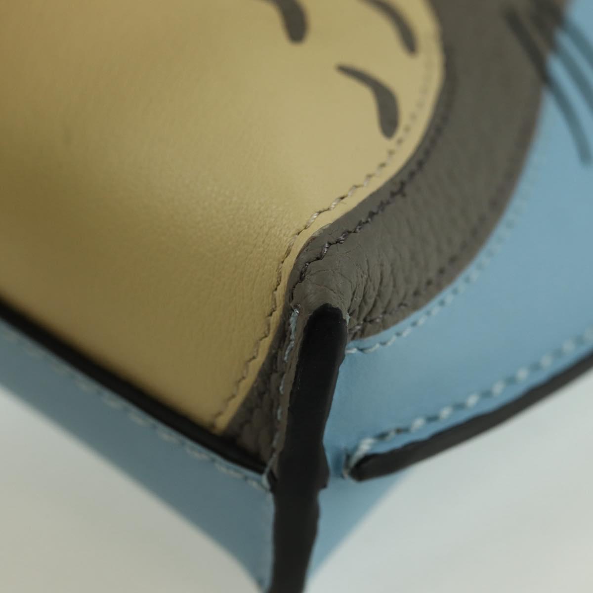 LOEWE × Ghibli My Neighbor Totoro Gate Pocket Leather Light Blue Auth 167242SM