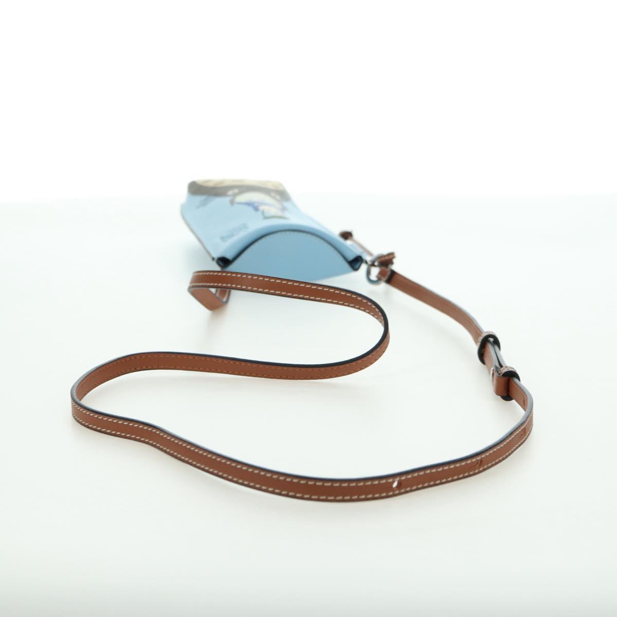 LOEWE × Ghibli My Neighbor Totoro Gate Pocket Leather Light Blue Auth 167243SM