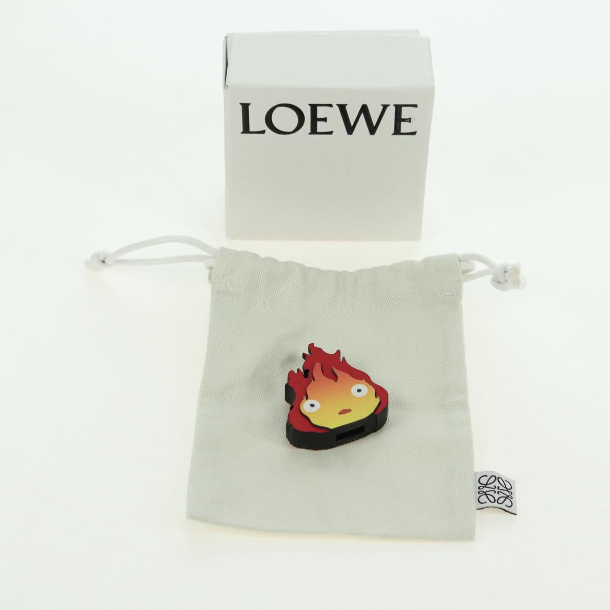 LOEWE × Studio Ghibli Howl's Moving Castle Calcifer Bag Charm Red Auth 167245SM