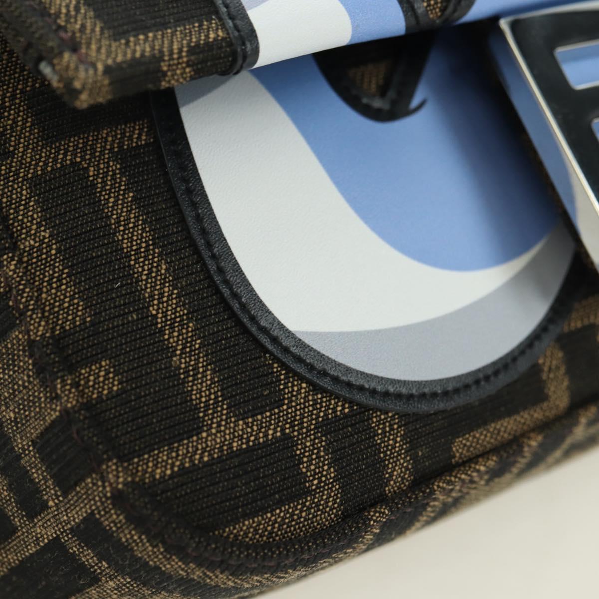 FENDI Zucca Canvas Miniryu FRGMT x POKÉMON Mamma Baguette Black Auth 167247SM