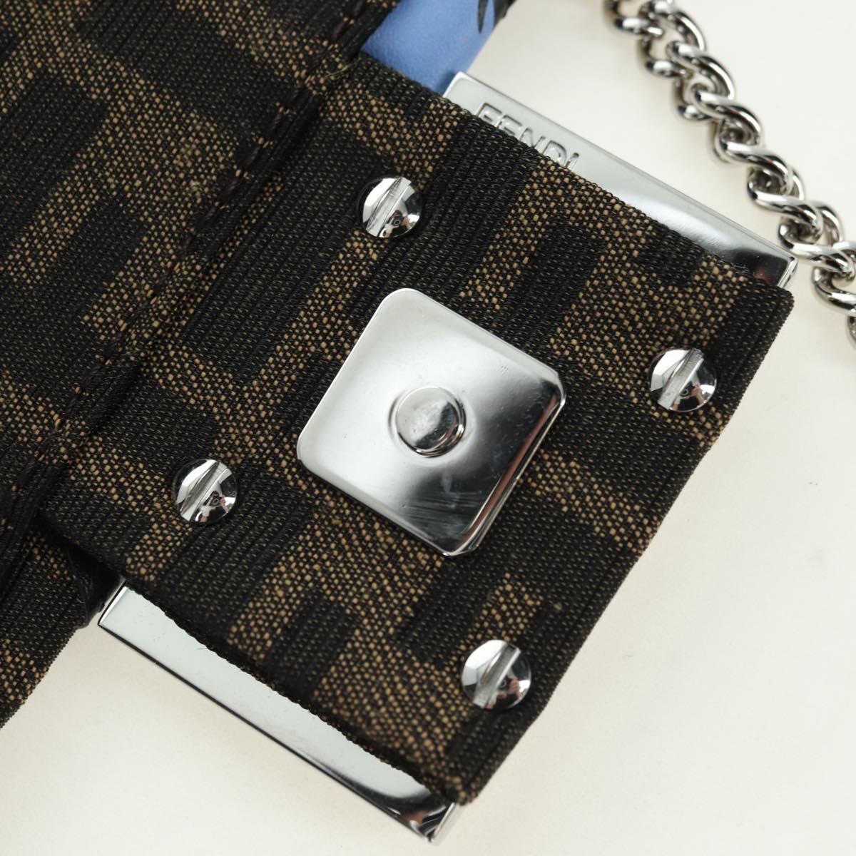FENDI Zucca Canvas Miniryu FRGMT x POKÉMON Mamma Baguette Black Auth 167247SM