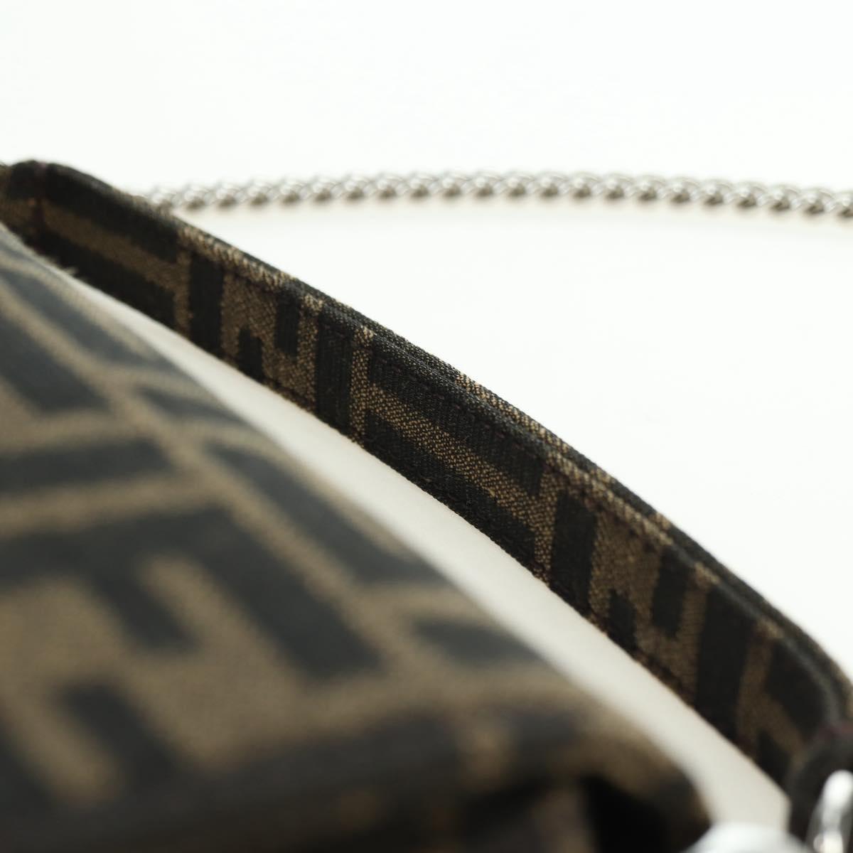 FENDI Zucca Canvas Miniryu FRGMT x POKÉMON Mamma Baguette Black Auth 167247SM
