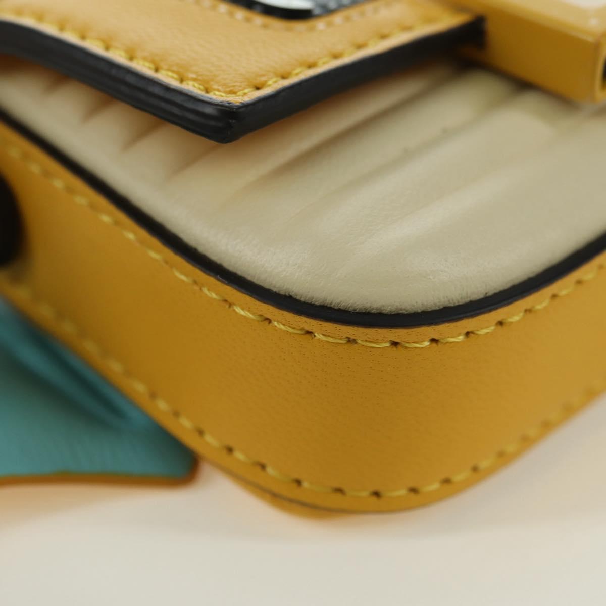 FENDI FRGMT x POKÉMON Mini Mamma Baguette Dragonite Bag Leather Auth 167248SM