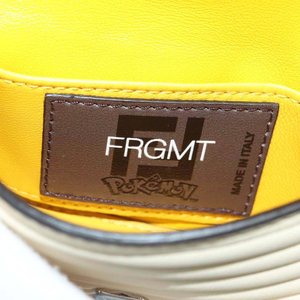 FENDI FRGMT x POKÉMON Mini Mamma Baguette Dragonite Bag Leather Auth 167248SM