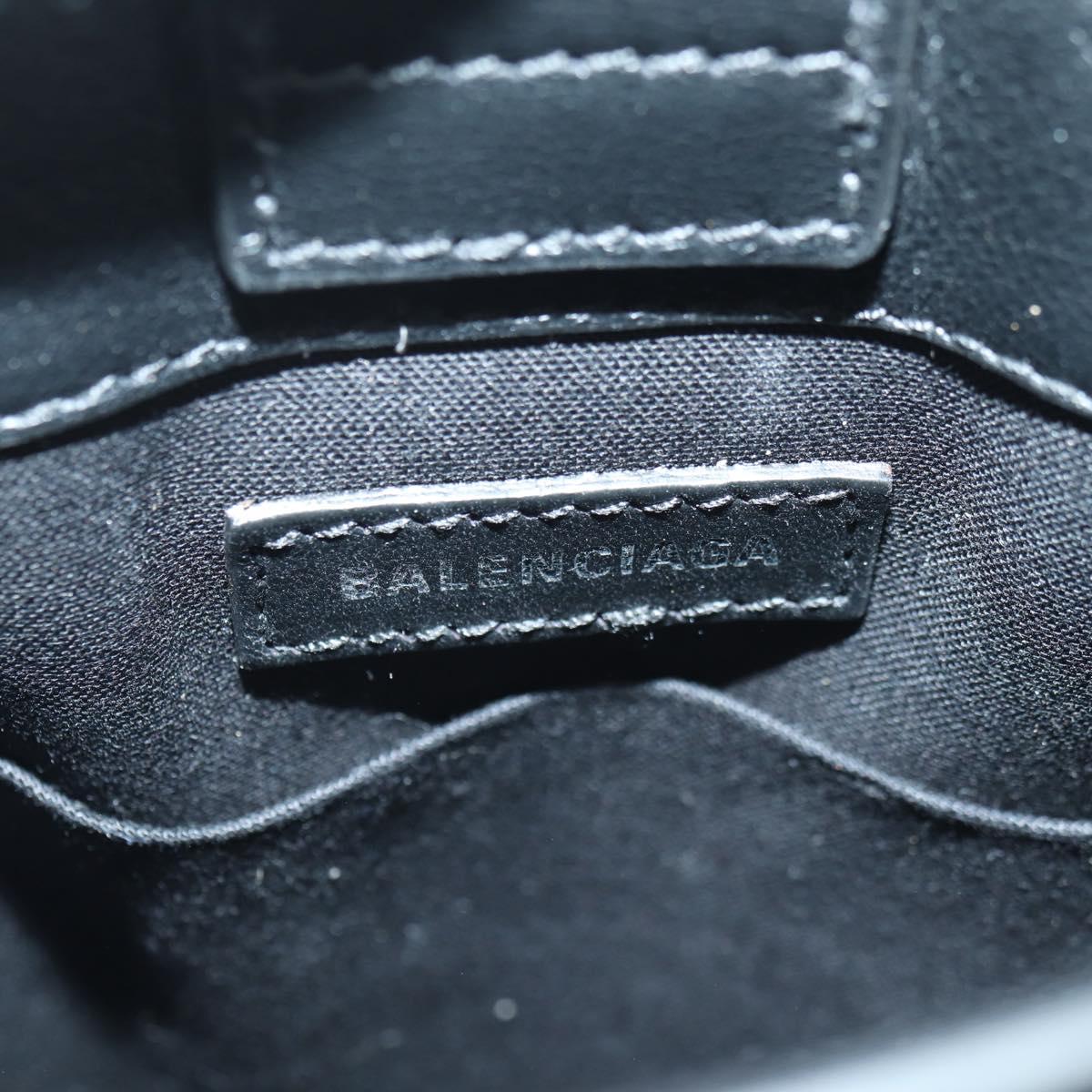 BALENCIAGA × Sanrio Hello Kitty Hand Bag Leather 2way Black 619043 Auth 167250SM
