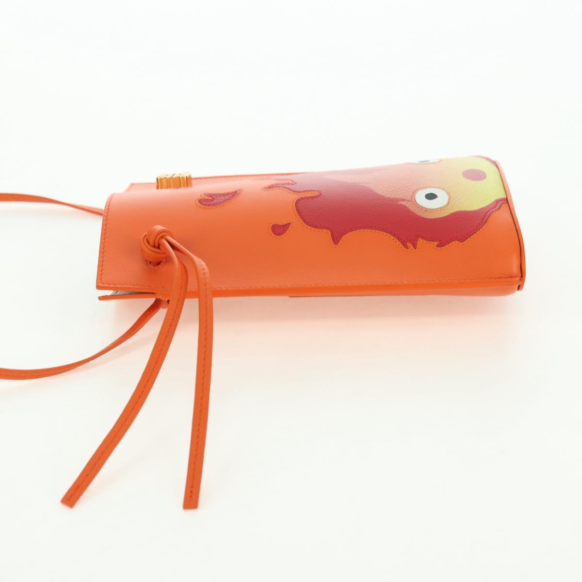 LOEWE × Ghibli Howl's Moving Castle Pebble Dice Pocket Calcifer Auth 167251SM