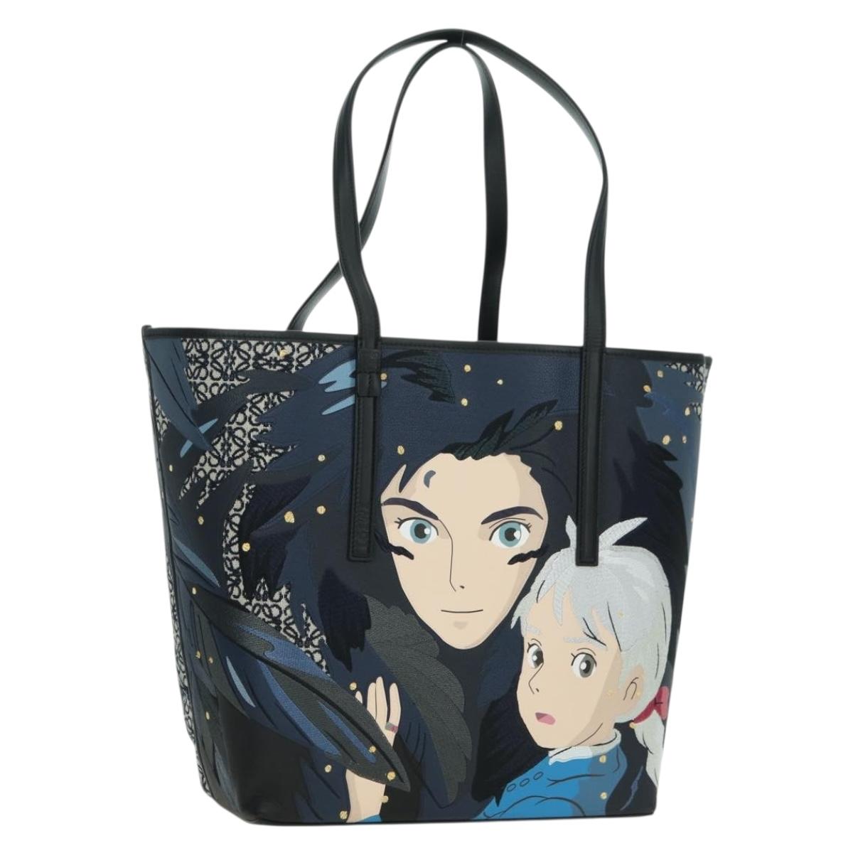LOEWE × Ghibli Howl's Moving Castle Howl And Sophie Bag Canvas Auth 167253SM