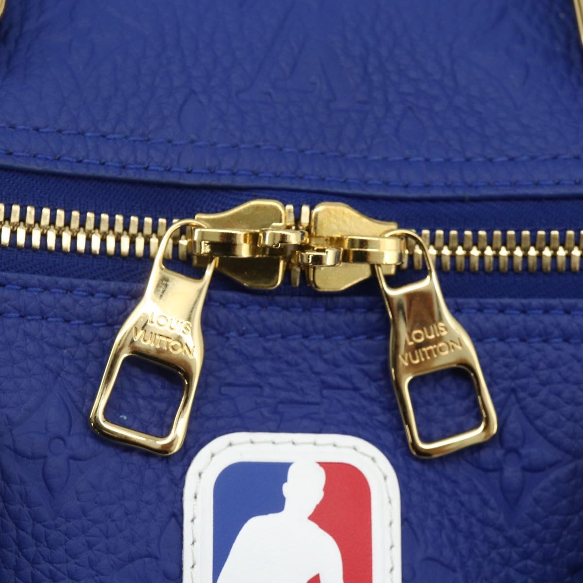LOUIS VUITTON Monogram LVxNBA Keepall Bandouliere 50 Blue M21105 Auth 167266SM