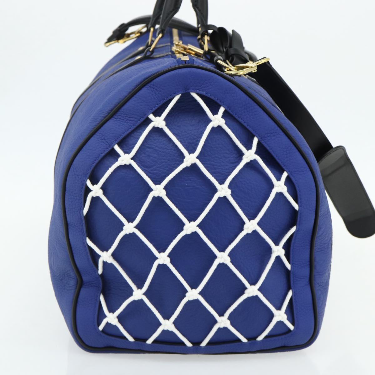 LOUIS VUITTON Monogram LVxNBA Keepall Bandouliere 50 Blue M21105 Auth 167266SM