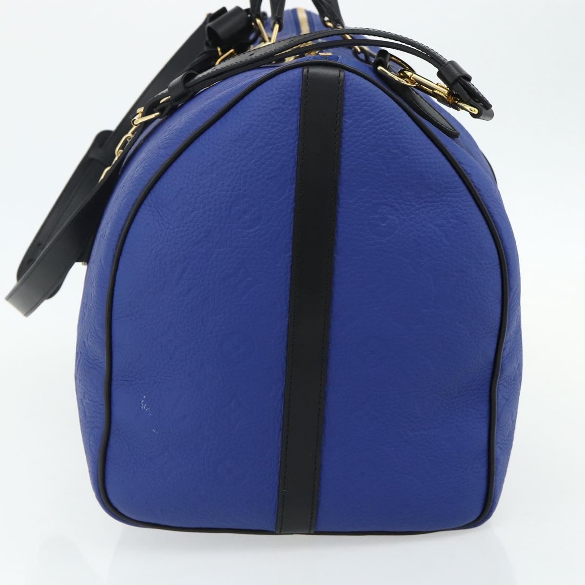 LOUIS VUITTON Monogram LVxNBA Keepall Bandouliere 50 Blue M21105 Auth 167266SM