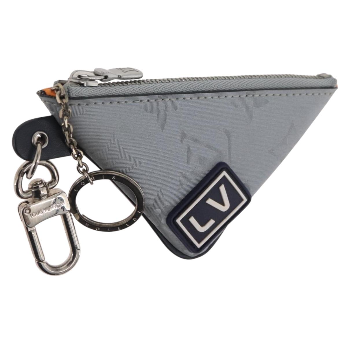 LOUIS VUITTON Monogram Satellite Porte Cles Charm Silver MP2217 LV Auth 167268M