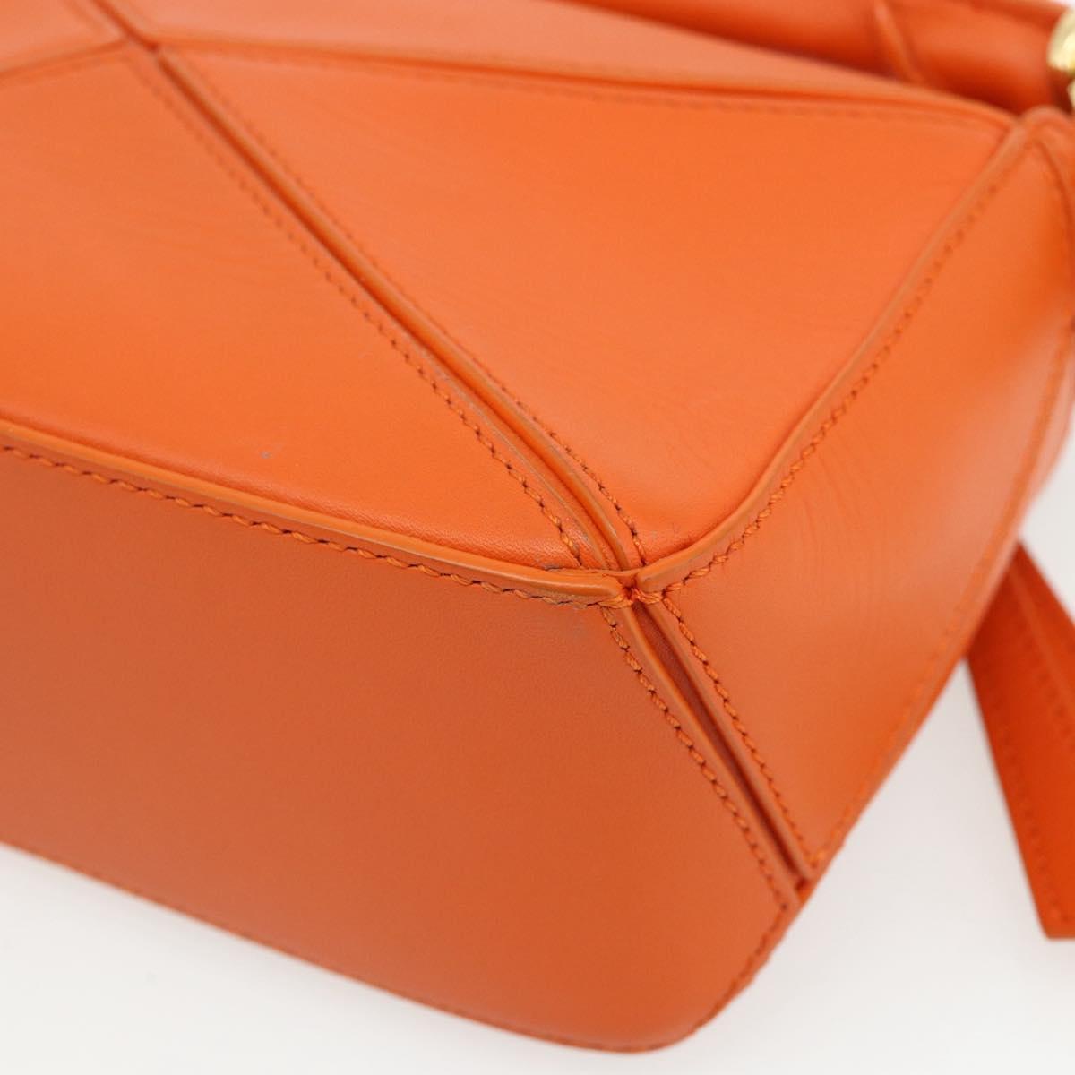 LOEWE × Ghibli Howl's Calcifer Puzzle Mini Leather 2way Orange Auth 167270SM