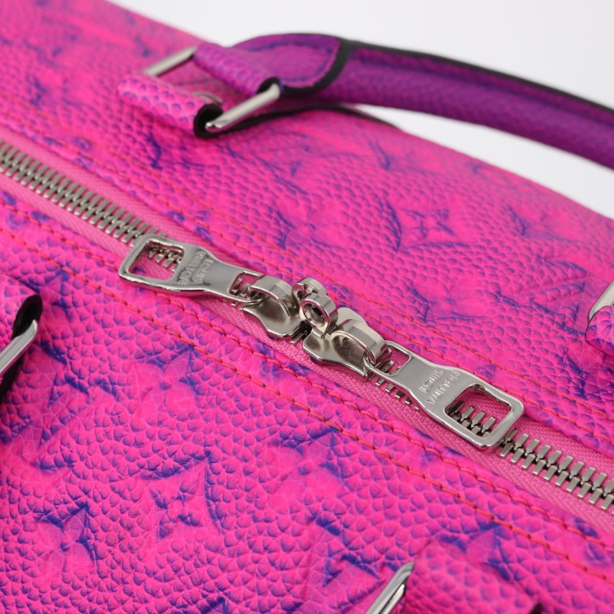 LOUIS VUITTON Taurillon Illusion Keepall Bandouliere 50 M59713 LV Auth 167272SM