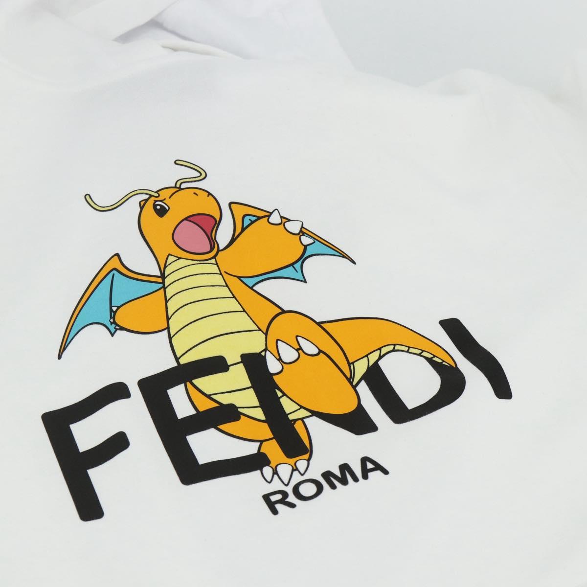 FENDI FENDI x FRGMT x POKÉMON Hoodie Kairyu Cotton XS White Auth 167274SM