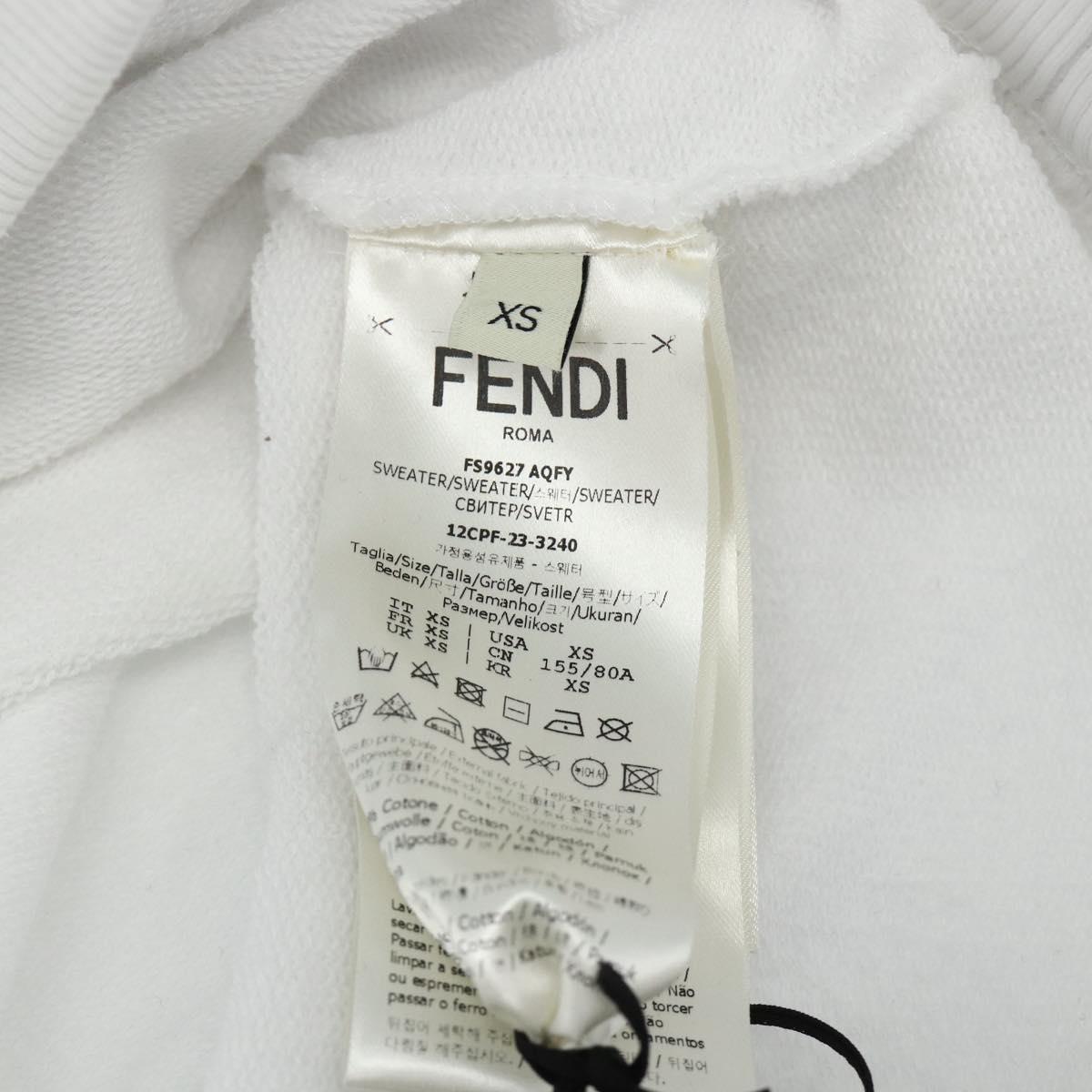 FENDI FENDI x FRGMT x POKÉMON Hoodie Kairyu Cotton XS White Auth 167274SM