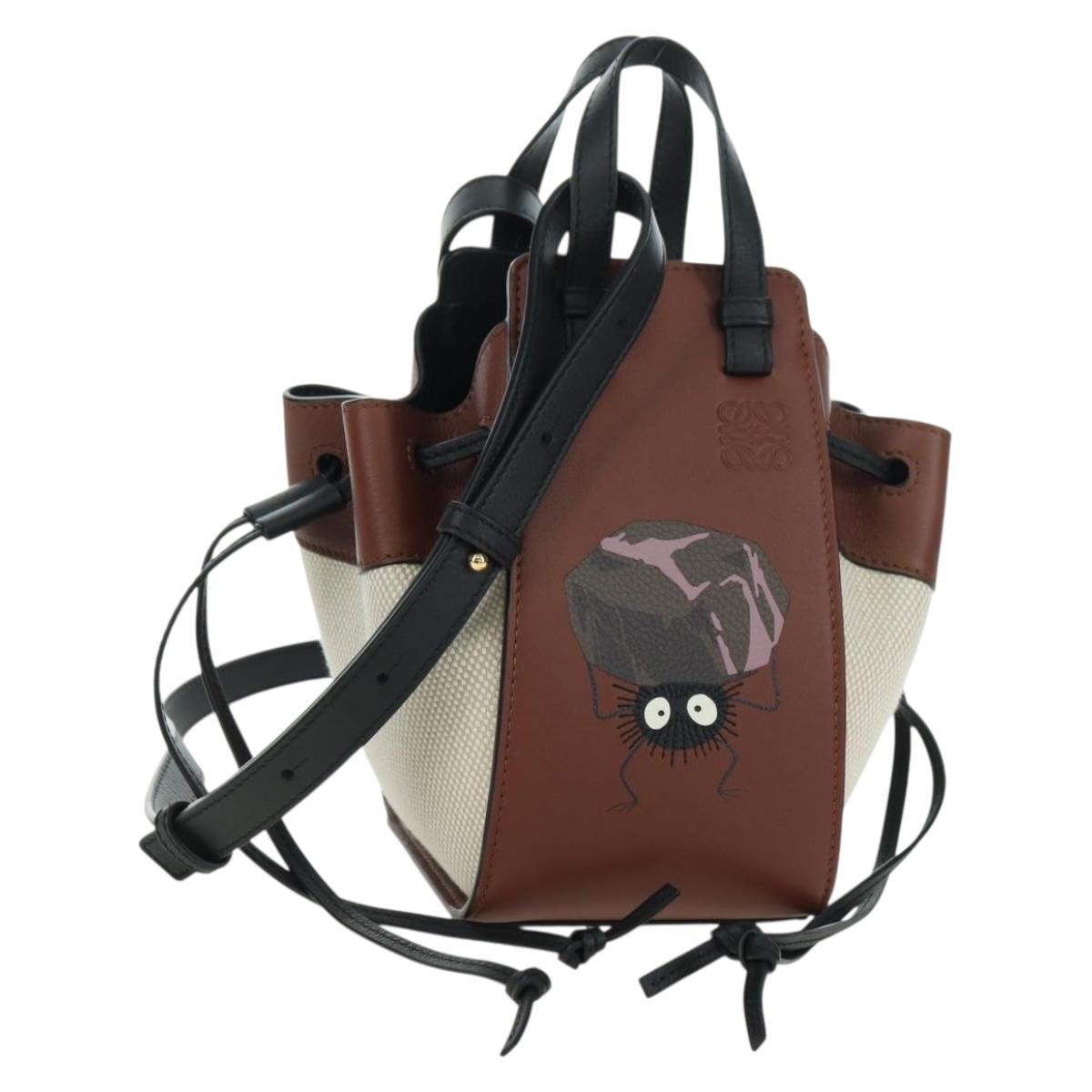 LOEWE × Ghibli Spirited Away Hammock Drawstring Soot Sprites Brown Auth 167292SM