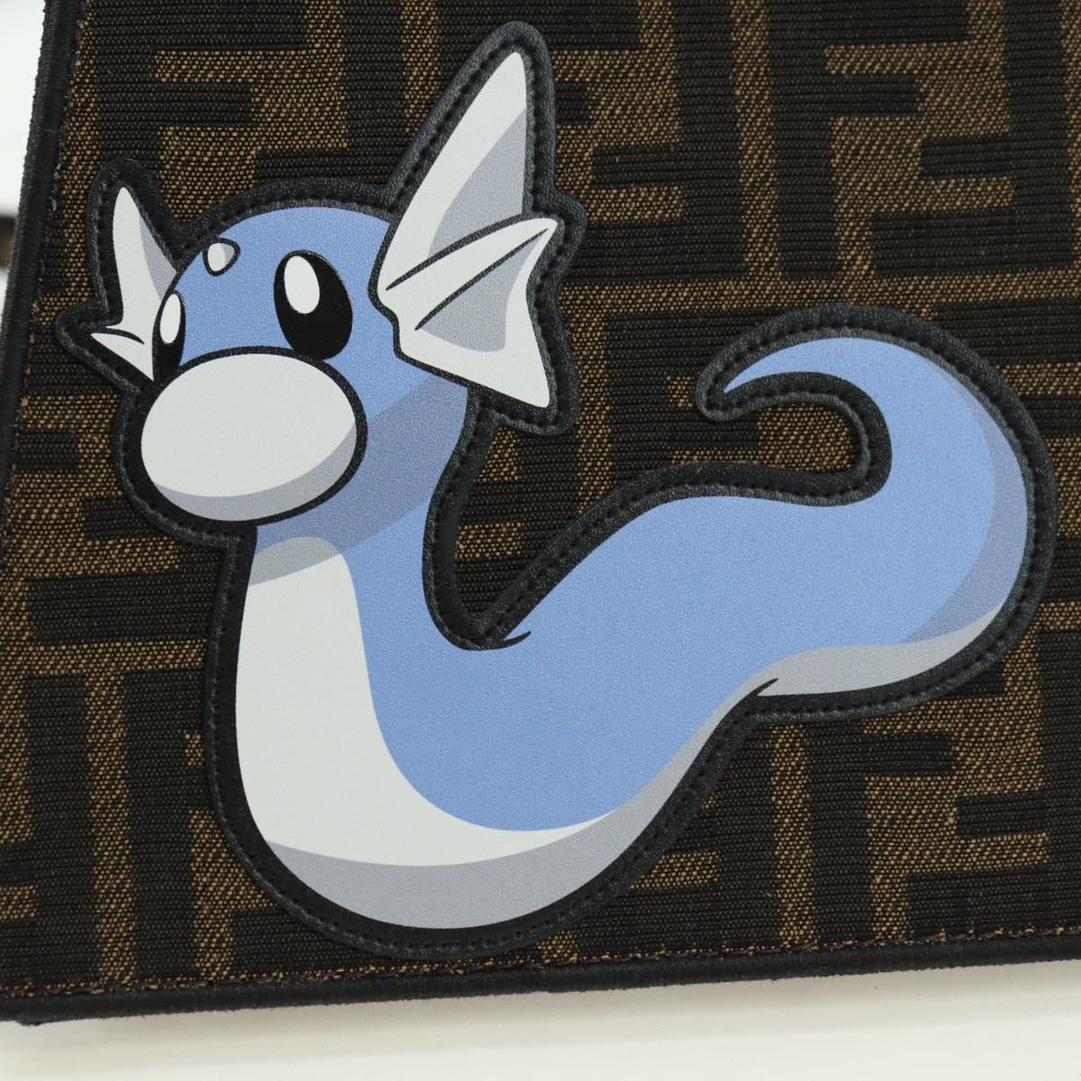 FENDI x FRGMT x POKÉMON Zucca Peek A Boo Dratini Bag 2way Brown Auth 167302SM