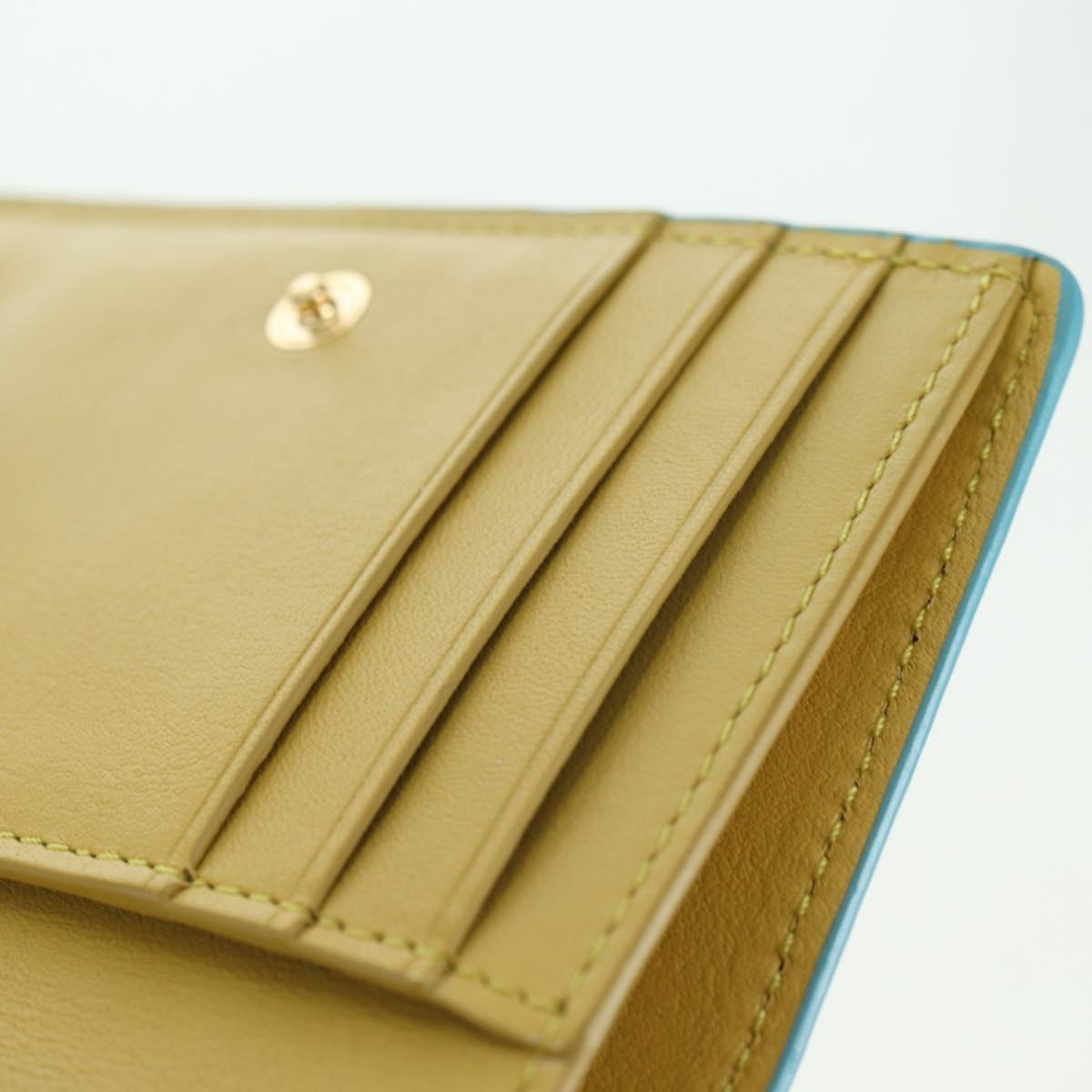 LOEWE × Ghibli Howl's Compact Zip Wallet Hin Leather Light Blue Auth 167304SM