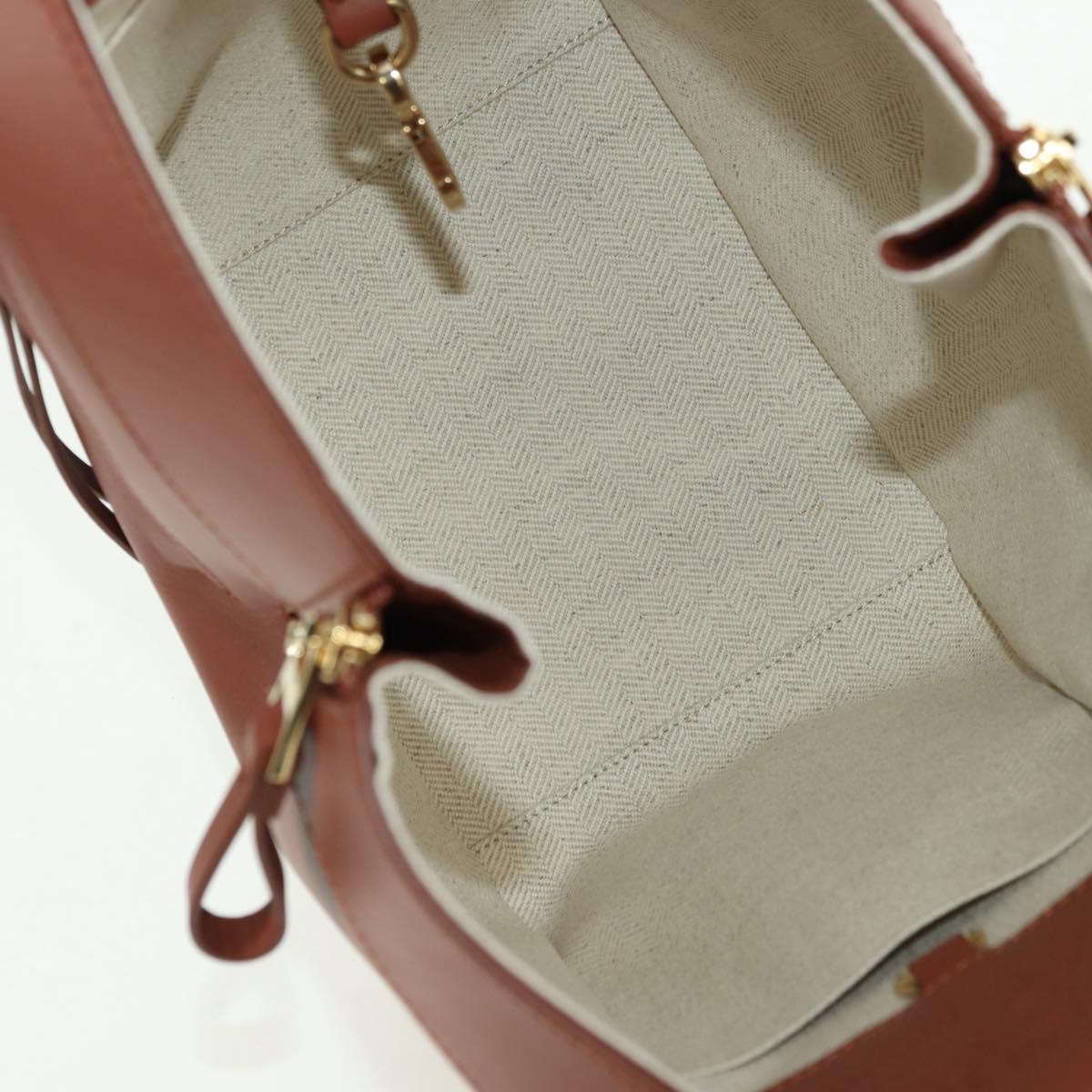 LOEWE ~ Ghibli Howl's Hammock Calcifer Bag Leather 2way Gold Auth 167309SM