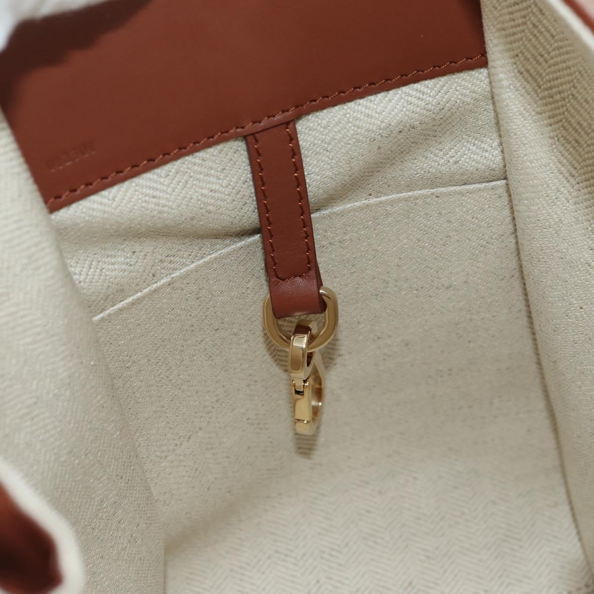 LOEWE ~ Ghibli Howl's Hammock Calcifer Bag Leather 2way Gold Auth 167309SM