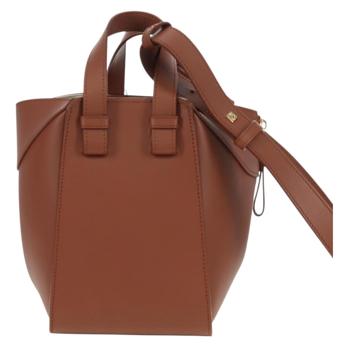 LOEWE ~ Ghibli Howl's Hammock Calcifer Bag Leather 2way Gold Auth 167309SM