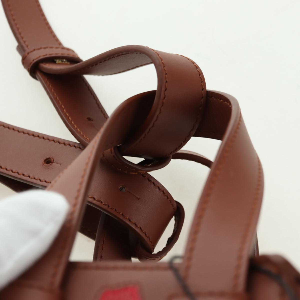 LOEWE ~ Ghibli Howl's Hammock Calcifer Bag Leather 2way Gold Auth 167309SM