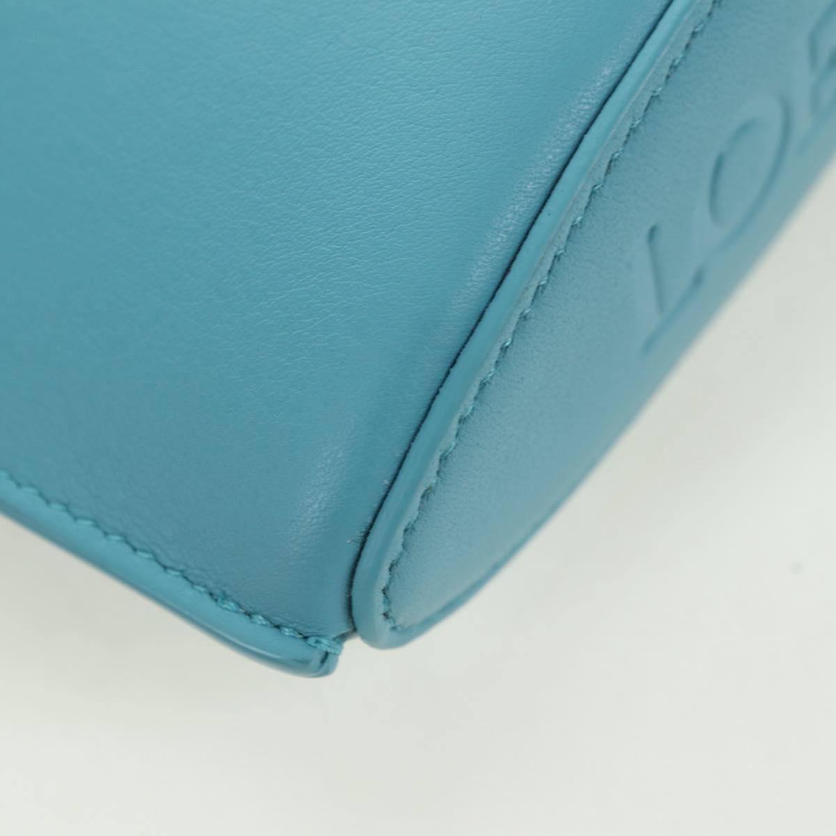 LOEWE ~ Ghibli Howl's Moving Castle Dice Pocket Hin Leather Blue Auth 167311SM